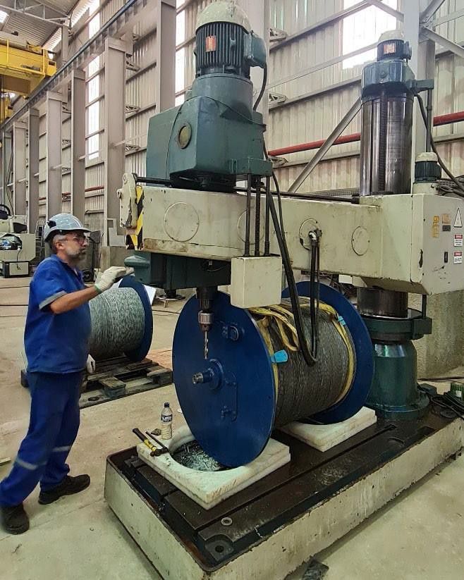 Usinagem de componente subsea